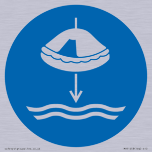 Mandatory: Lower liferaft to the water in launch sequence